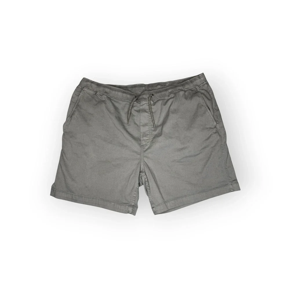 Faherty Brand All Day Shorts Grey Organic Cotton Linen Blend XXL 6in Inseam